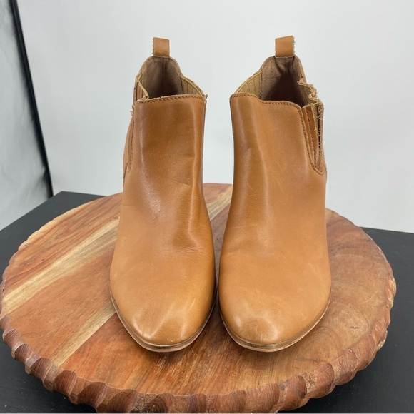 Kelsi Dagger Brooklyn west Tan Leather Ankle Boots Size 9 - Picture 2 of 8